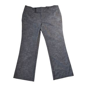 Maurices Pants Women's Gray Trousers Slacks Wide Leg Office Career Size 15/16R